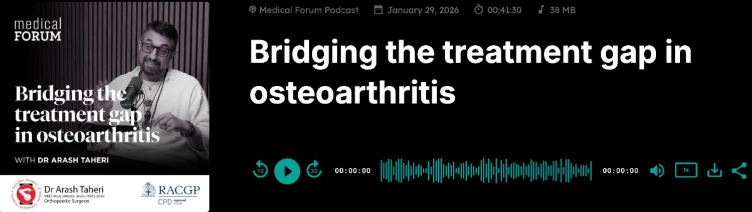 Osteoarthritis treatment gap
